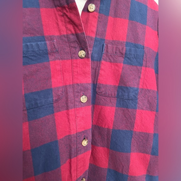 ⭐️ J. CREW Fleece Lined Plaid Button Down Shirt Jacket/Shacket ⭐️ - Picture 3 of 7